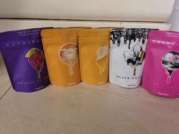 2020 новые 3.5g майларовый мешок сухой травы цветок упаковка wonderbrett zipper resealable stand up чехол на заказ jlltae garden_light